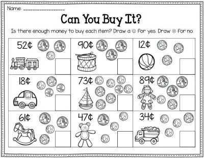 Can-you-Buy-It-2nd-Grade-Money-Worksheet (kids)