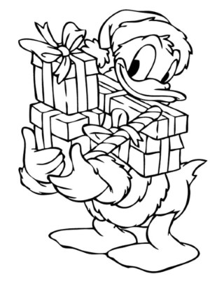 Donald-Duck-Giving-Presents-Coloring-Page-1 (kids)