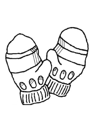 Cute-Mittens-Drawing-Coloring-Page (kids)