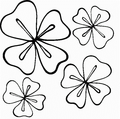 Four-Leaf-Clover-Coloring-Page (kids)