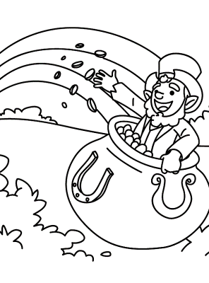 Pot-o-Gold-Leprechaun-Coloring-Pages (kids)