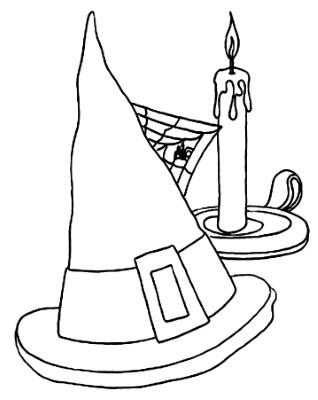 Halloween-Candle-Coloring-Page (kids)