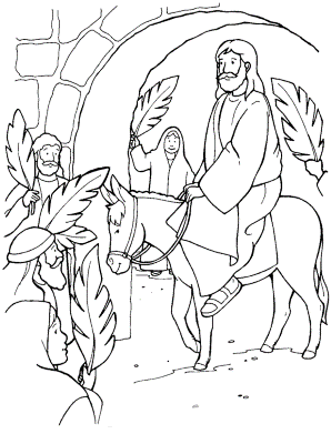 Palm-Sunday-Bible-Coloring-Pages (kids)