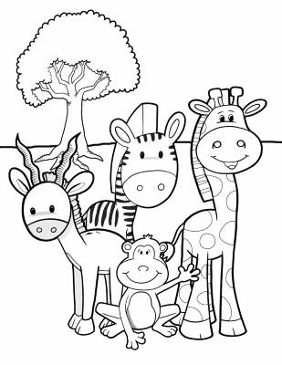 Savanna-Wildlife-Coloring-Page (kids)