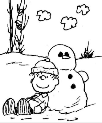Charlie-Brown-Christmas-Snowman-Coloring-Page (kids)
