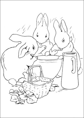 Peter-Rabbit-Eating-Coloring-Page (kids)