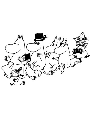 Moomin-Parade-Coloring-Page (kids)