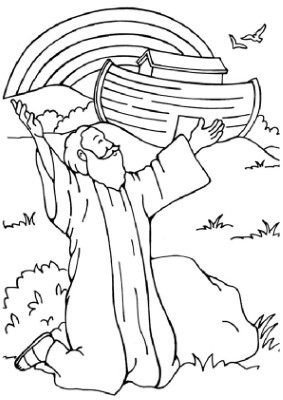 Noahs-Arc-Rainbow-Coloring-Page (kids)