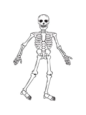 Walking-Skeleton-Coloring-Page (kids)