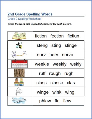 2nd-Grade-Spelling-Worksheet-with-Pictures (kids)