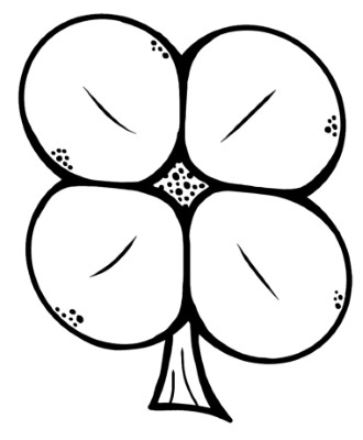 Free-Four-Leaf-Clover-Coloring-Pages (kids)