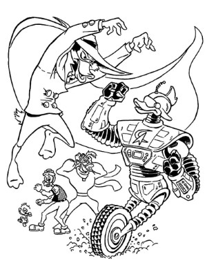 Darkwing-Duck-Scene-Coloring-Page (kids)