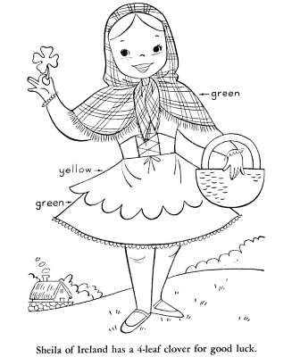 Irish-Girl-Color-Page (kids)