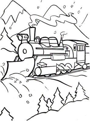 Free-Printable-Polar-Express-Coloring-Page (kids)