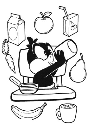 Baby-Daffy-Foods-Coloring-Page (kids)