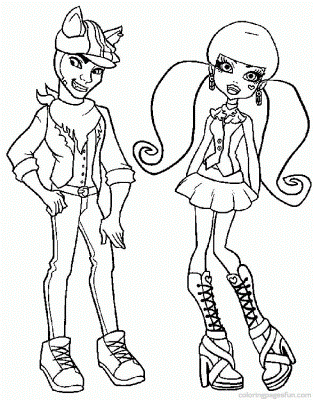 Monster-High-Draculaura-Clawd-Wolf-Coloring-Arts (mamun)
