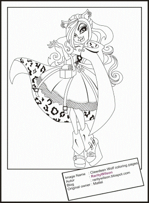 Clawd-Wolf-Monster-High-Coloring-Page-2 (mamun)