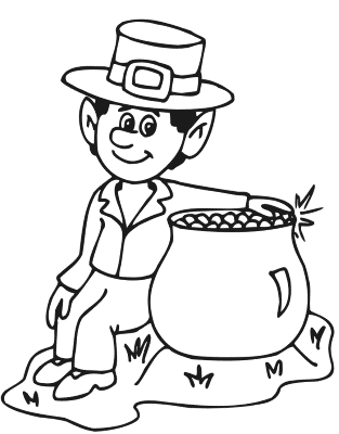 Leprechauns-Gold-Coloring-Page (kids)