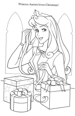 Princess-Aurora-Wrapping-Presents-Coloring-Page-1 (kids)
