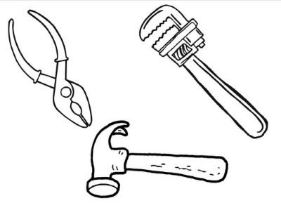 Hand-Tools-Coloring-Page (kids)