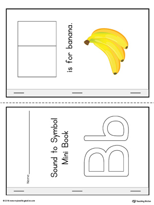 Letter-B-Cut-and-Paste-Printable-Mini-Book-Color